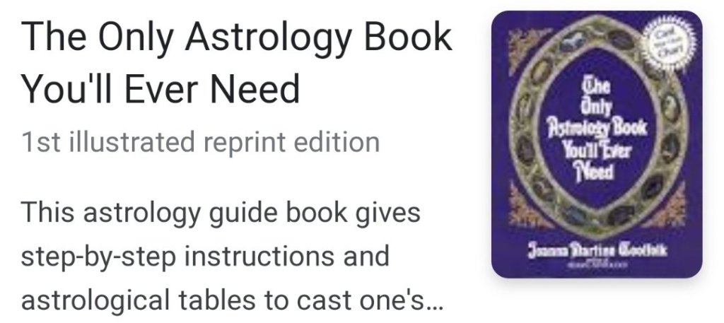 Pic of purple Astrology Book 